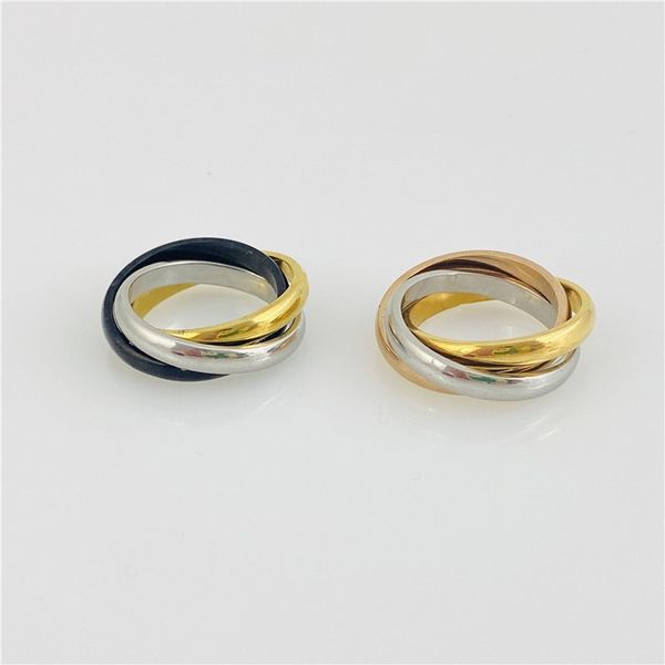designer classic trinity ring three ring fashion trend stainless steel jewelry black gold silver rings trinity factory wholesale size 5-11
designer classic trinity ring three ring fashion trend stainless steel jewelry black gold silver rings trinity factory wholesale size 5-11