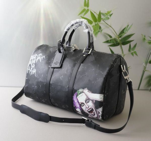 luxury mens black travel bag joker graffiti print letter couples travel bag luggage bag genuine leather duffel bags women fitness yoga bag t
luxury mens black travel bag joker graffiti print letter couples travel bag luggage bag genuine leather duffel bags women fitness yoga bag t