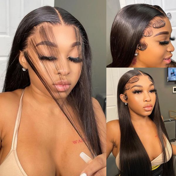13x4 transparent lace front human hair wigs for black women bone straight lace front wigs 180% brazilian preplucked human hair, Black;brown
13x4 transparent lace front human hair wigs for black women bone straight lace front wigs 180% brazilian preplucked human hair, Black;brown