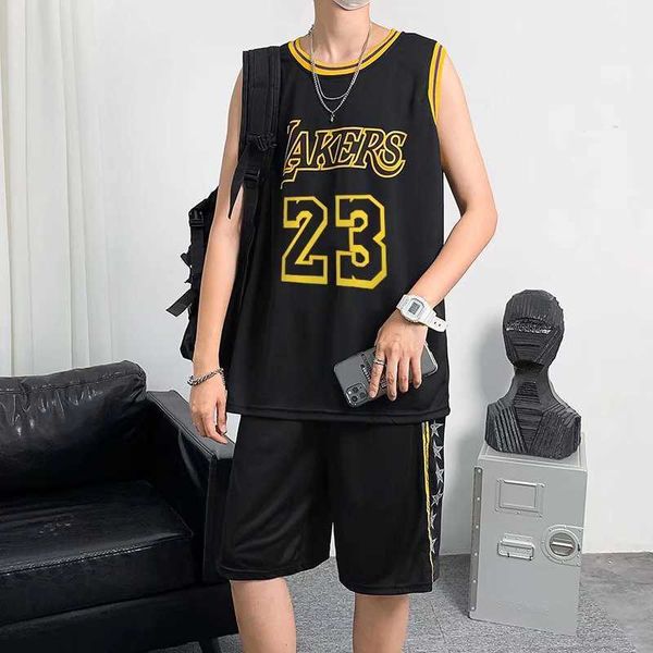 summer sports suit men's and women's trend loose fitting basketball jersey size short sleeved t-shirt shorts oversized jersey tren, Black;red
summer sports suit men's and women's trend loose fitting basketball jersey size short sleeved t-shirt shorts oversized jersey tren, Black;red