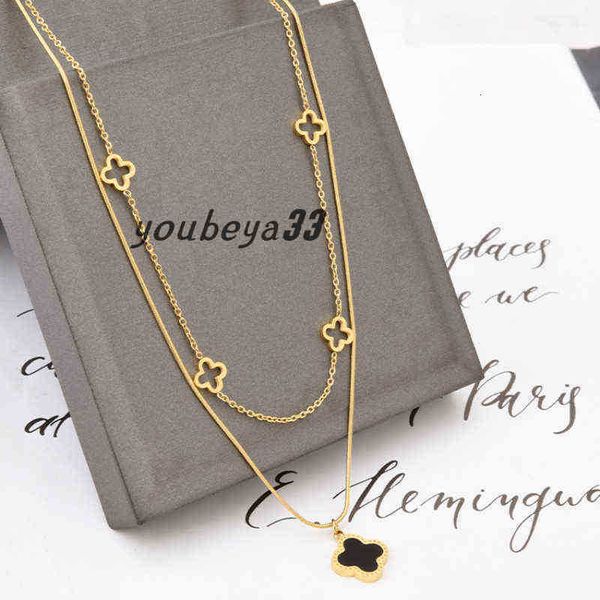 pendant necklaces double layered clover pendant necklace 18k gold stainless steel necklaces jewelry for women gift, Silver
pendant necklaces double layered clover pendant necklace 18k gold stainless steel necklaces jewelry for women gift, Silver