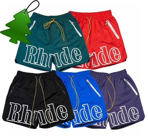 designer shorts rhude short summer fashion beach pants men's streetwear loose size five-point basketball pants, White;black
designer shorts rhude short summer fashion beach pants men's streetwear loose size five-point basketball pants, White;black