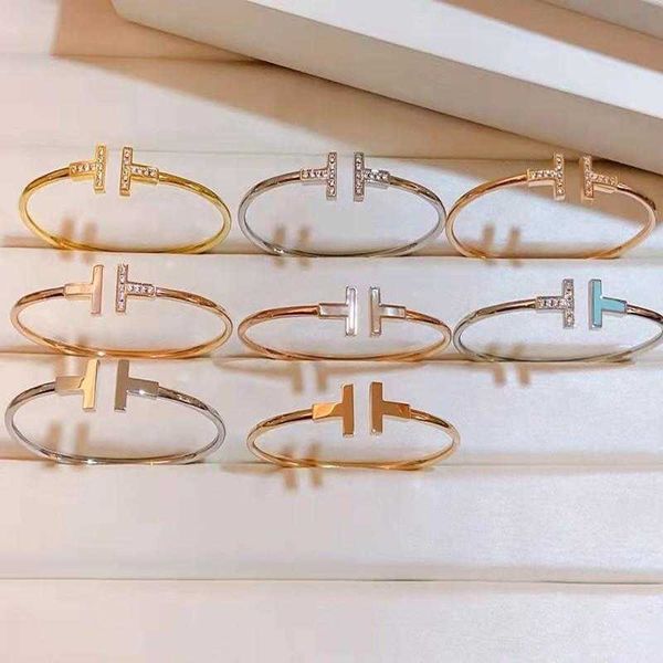 high-quality high version tiffay double t bracelet plated with 18k gold inlaid diamond white shell elastic open temperament versatile, Black
high-quality high version tiffay double t bracelet plated with 18k gold inlaid diamond white shell elastic open temperament versatile, Black