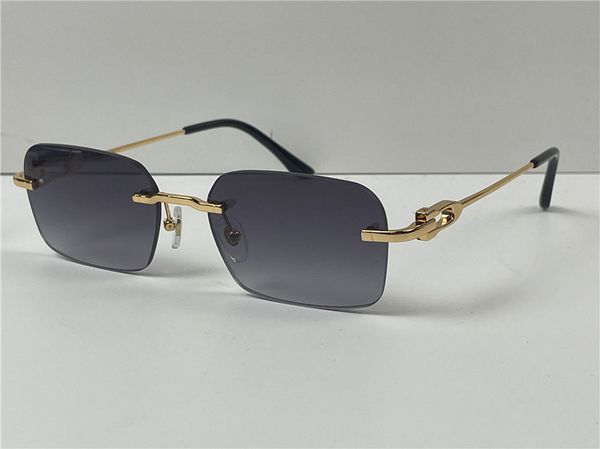 classic sunglasses men design rimless square glasses uv400 light color lenses metal temples outdoor summer eyewear 0290s with case, White;black
classic sunglasses men design rimless square glasses uv400 light color lenses metal temples outdoor summer eyewear 0290s with case, White;black
