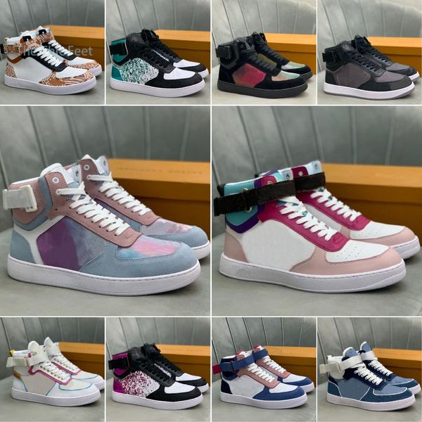 luxury rivoli hi-casual shoe men women shoes embossed leather sneakers monograms canvas sneakers multicolor matching classic genuine leather, Black
luxury rivoli hi-casual shoe men women shoes embossed leather sneakers monograms canvas sneakers multicolor matching classic genuine leather, Black
