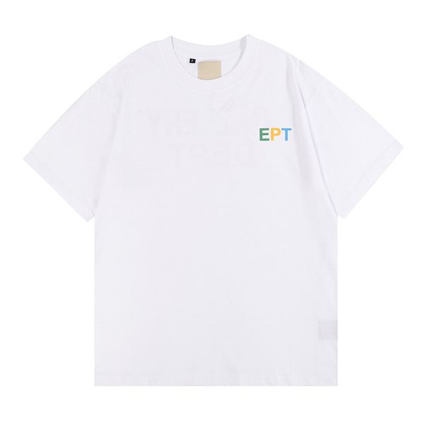 men's and women's t-shirt designer galleryes depts shirt letter print trend basic casual cotton fashion loose short t-shirt pullov, White;black