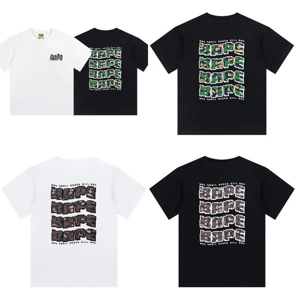 fashion designer luxury spring/summer super new twisted camouflage ape man letter pure cotton men's and women's brand short sleeve, White;black
fashion designer luxury spring/summer super new twisted camouflage ape man letter pure cotton men's and women's brand short sleeve, White;black