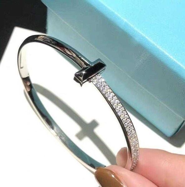 counter quality tiffay t1 bracelet 925 pure silver plated 18k gold set with diamonds wide version half full of rough bracelet and jewelry b0, Black
counter quality tiffay t1 bracelet 925 pure silver plated 18k gold set with diamonds wide version half full of rough bracelet and jewelry b0, Black