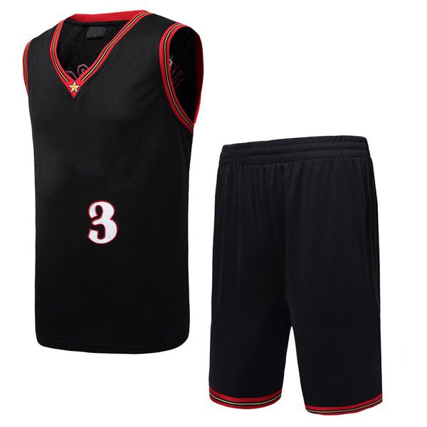 men basketball jersey iverson mesh embroidered jersey black and white suit 76 no. 3 retro version breathable basketball clothing, Black;red
men basketball jersey iverson mesh embroidered jersey black and white suit 76 no. 3 retro version breathable basketball clothing, Black;red