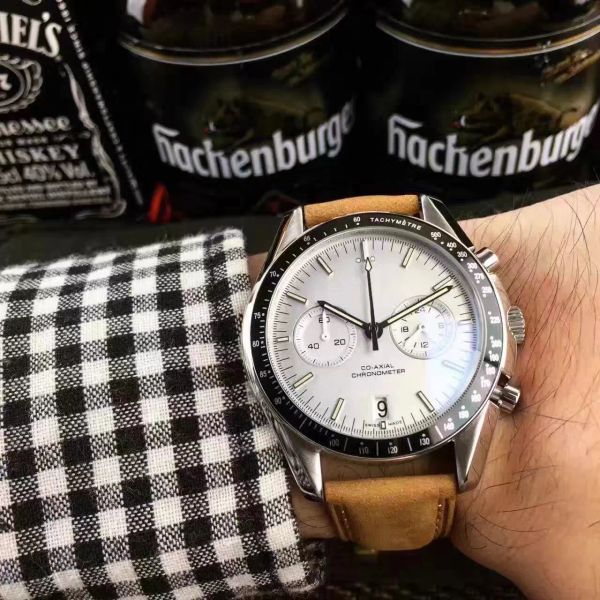 speed men's watches quartz chronograph stainless steel luminous 42mm watch black nylon fabric strap foldover clasp wristwatch, Slivery;brown
speed men's watches quartz chronograph stainless steel luminous 42mm watch black nylon fabric strap foldover clasp wristwatch, Slivery;brown