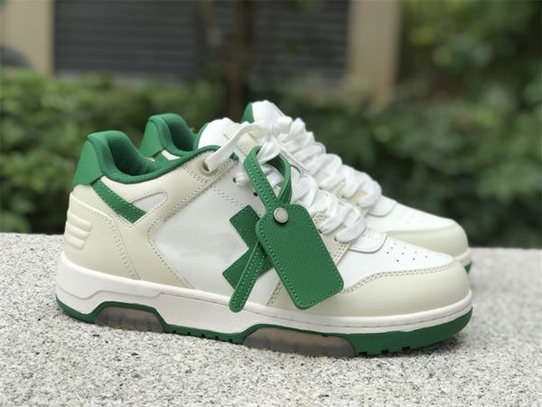 designer shoes ow calf leather white pristine green low leather sneakers with original box, Black
designer shoes ow calf leather white pristine green low leather sneakers with original box, Black