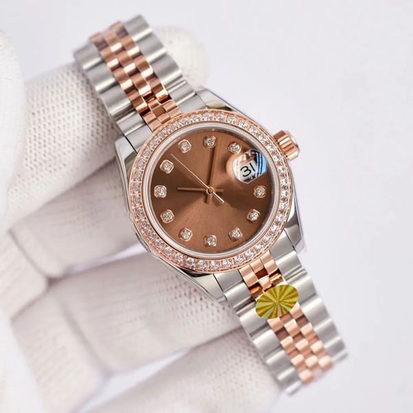 designer ladies watch womens watchs 31mm automatic mechanical movement 904l stainlesssteel strap leisure wristwatches montre de luxe, Slivery;brown
designer ladies watch womens watchs 31mm automatic mechanical movement 904l stainlesssteel strap leisure wristwatches montre de luxe, Slivery;brown