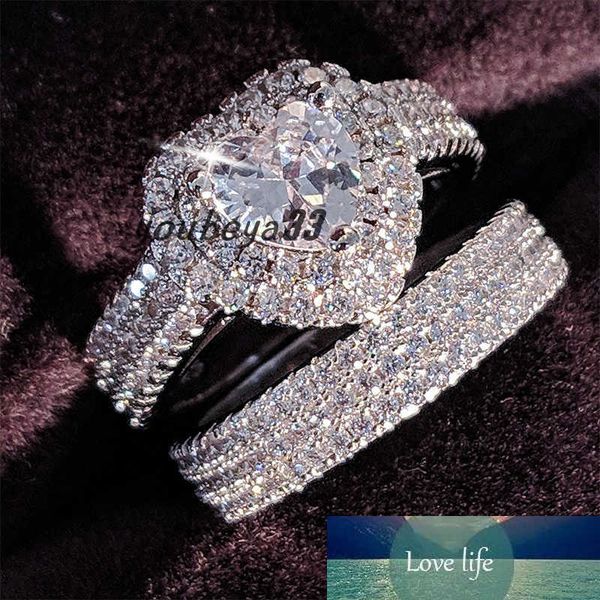 original 925 sterling silver heart cut zircon wedding ring set for women bride engagement jewelry band eternity nigeria r4864
original 925 sterling silver heart cut zircon wedding ring set for women bride engagement jewelry band eternity nigeria r4864
