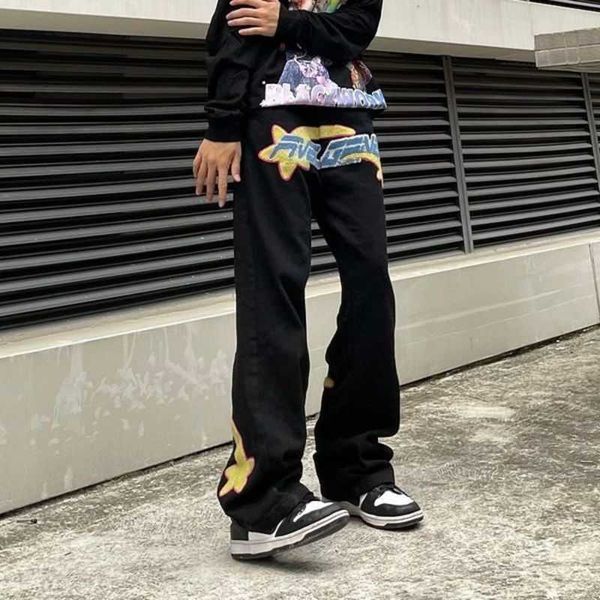 men's jeans fashion y2k retro denim men brand clothing women mens embroidery harajuku straight casual wide leg pants street trousers 6a, Blue
men's jeans fashion y2k retro denim men brand clothing women mens embroidery harajuku straight casual wide leg pants street trousers 6a, Blue