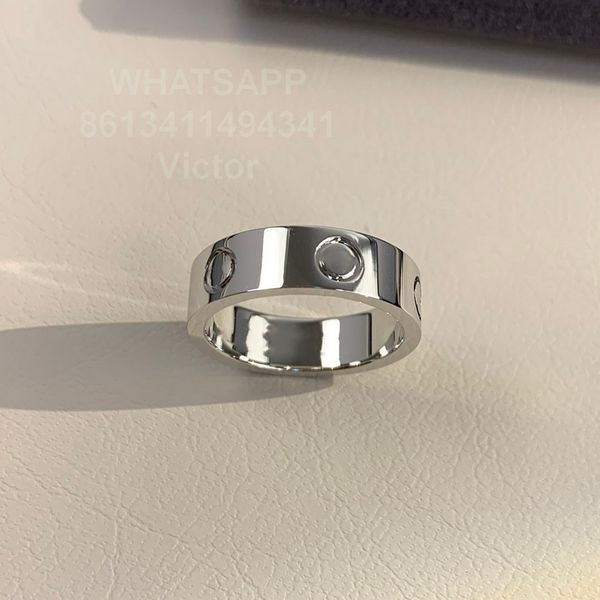 love ring 5.5mm gold plated 18k t0p quality for woman designer couple ring size 6789 for man highest counter quality luxury jewelry gift for, Silver
love ring 5.5mm gold plated 18k t0p quality for woman designer couple ring size 6789 for man highest counter quality luxury jewelry gift for, Silver