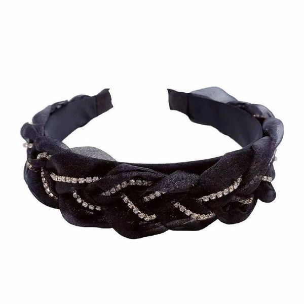 2023 new fried dough twists knitted hair band fairy organza popular high end rhinestone set diamond light luxury hair band, Silver
2023 new fried dough twists knitted hair band fairy organza popular high end rhinestone set diamond light luxury hair band, Silver