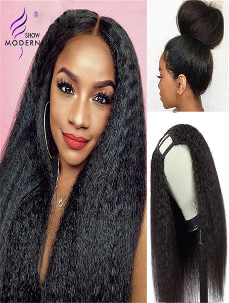 1028 modern show hair kinky straight u part wig brazilian remy human hair wigs 150 perruque yaki glueless natural black color4191624, Black;brown
1028 modern show hair kinky straight u part wig brazilian remy human hair wigs 150 perruque yaki glueless natural black color4191624, Black;brown