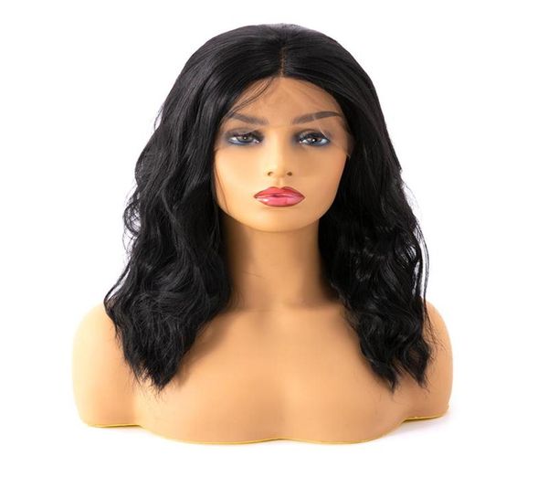 14 inch synthetic lace front body wave wigs natural looking with soft handfeeling whole bussiness5120209, Black
14 inch synthetic lace front body wave wigs natural looking with soft handfeeling whole bussiness5120209, Black