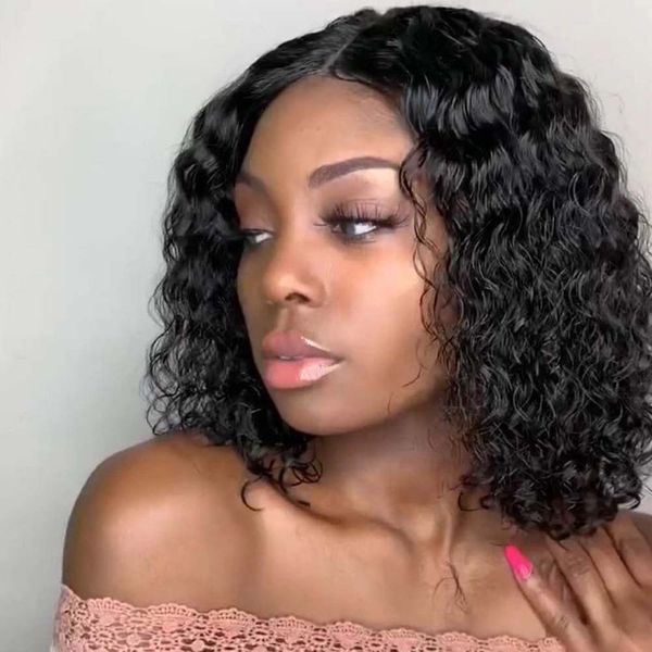 brazilian 13x4 lace front bob wigs pre plucked with baby hair deep wave short water curly bob wig human hair wigs for women, Black;brown
brazilian 13x4 lace front bob wigs pre plucked with baby hair deep wave short water curly bob wig human hair wigs for women, Black;brown
