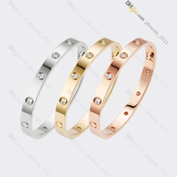 designer bracelet classic love bracelet 10 diamond bracelets titanium steel bangle gold-plated never fading non-allergic,gold/silver/rose go, Black
designer bracelet classic love bracelet 10 diamond bracelets titanium steel bangle gold-plated never fading non-allergic,gold/silver/rose go, Black
