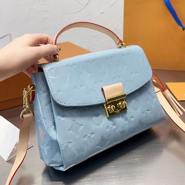 embossed glossy patent leather vintage designer messenger bag with tassel gold metal hardware old flower women medium tote shoulder flap han
embossed glossy patent leather vintage designer messenger bag with tassel gold metal hardware old flower women medium tote shoulder flap han