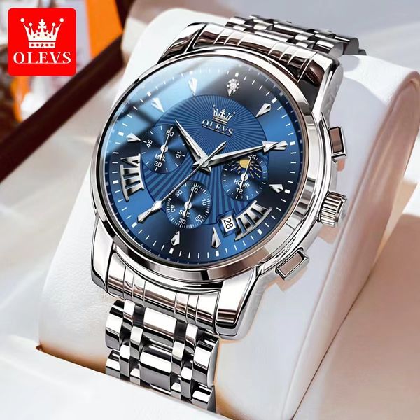olevs men's fashion waterproof luminous quartz watch men's watch 41mm, Slivery;brown
olevs men's fashion waterproof luminous quartz watch men's watch 41mm, Slivery;brown