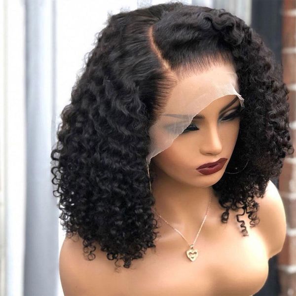 short deep curly bob wig remy wet and wavy water wave bob wig lace front human hair wigs for women 13x4 frontal wig, Black;brown
short deep curly bob wig remy wet and wavy water wave bob wig lace front human hair wigs for women 13x4 frontal wig, Black;brown