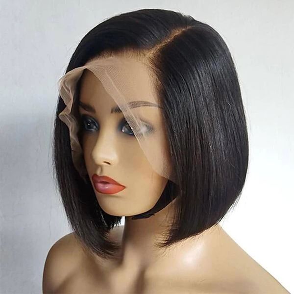 13x4 lace bob wig peruvian human hair straight t part lace wigs 10 inch human hair wig for black women, Black;brown
13x4 lace bob wig peruvian human hair straight t part lace wigs 10 inch human hair wig for black women, Black;brown