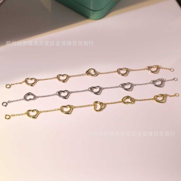 high version tiffayffay exquisite heart shaped bracelet women's multiffay color hollow couple, Black
high version tiffayffay exquisite heart shaped bracelet women's multiffay color hollow couple, Black