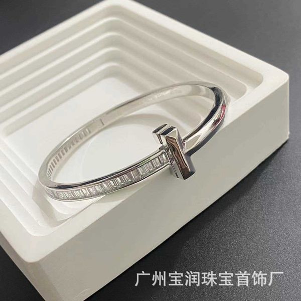 selling item tiffay 18k rose gold square diamond wide t1 bracelet high edition set s925 silver fashion sense small group with logo t97c, Black
selling item tiffay 18k rose gold square diamond wide t1 bracelet high edition set s925 silver fashion sense small group with logo t97c, Black