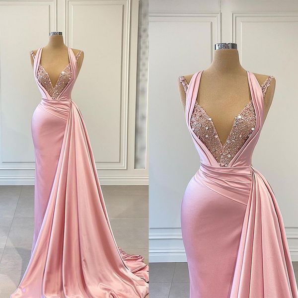 pink glitter prom dress sequins sleeveless pleats evening v neck fashion party red carpet dresses custom made, Black
pink glitter prom dress sequins sleeveless pleats evening v neck fashion party red carpet dresses custom made, Black