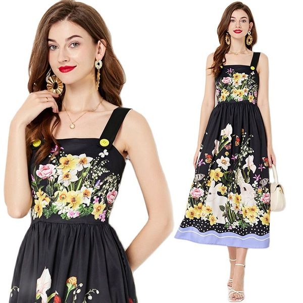 summer floral sleeveless midi black dress 2023 women luxury designer suspender slim vacation print ruched backless dresses ballgown female p, Black;gray
summer floral sleeveless midi black dress 2023 women luxury designer suspender slim vacation print ruched backless dresses ballgown female p, Black;gray