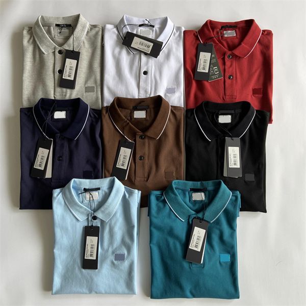 cp designer polo shirts cotton embroidered logo loose casual cp polo shirt, White;black
cp designer polo shirts cotton embroidered logo loose casual cp polo shirt, White;black
