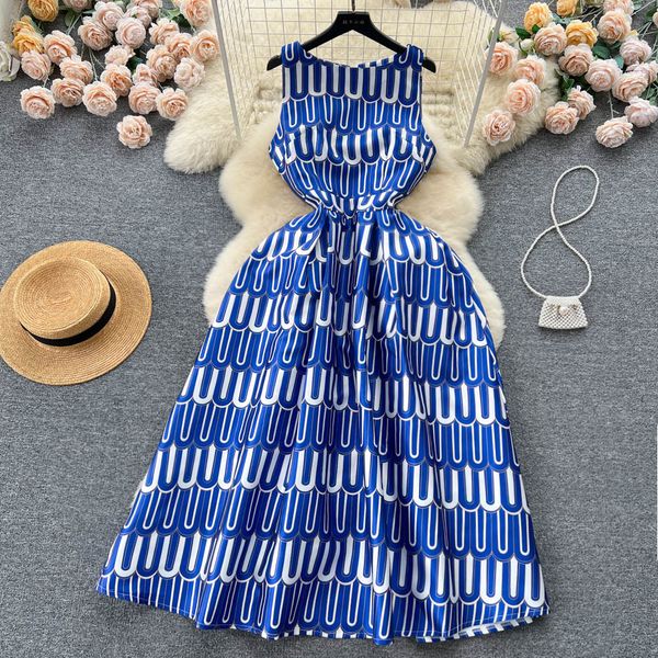 summer elegant casual dresses women 2023 new fashion sleeveless a-line vest dress women round neck printing casual clothes vestidos de veran, Black;gray
summer elegant casual dresses women 2023 new fashion sleeveless a-line vest dress women round neck printing casual clothes vestidos de veran, Black;gray