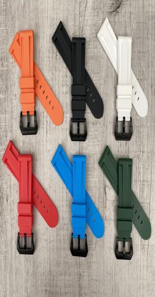 22mm 24mm red blue black orange white watch band silicone rubber watch band for pam strap with buckle1708090, Black;brown
22mm 24mm red blue black orange white watch band silicone rubber watch band for pam strap with buckle1708090, Black;brown