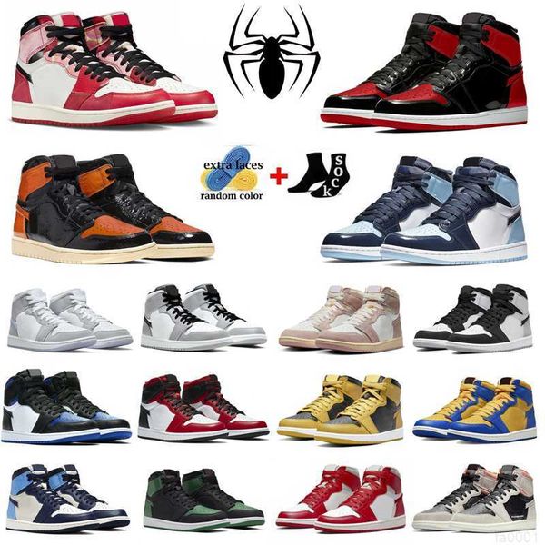 basketball shoes 1 jumpman 1s spider-verse university blue lucky green lost found bred patent men women sports trainers
basketball shoes 1 jumpman 1s spider-verse university blue lucky green lost found bred patent men women sports trainers