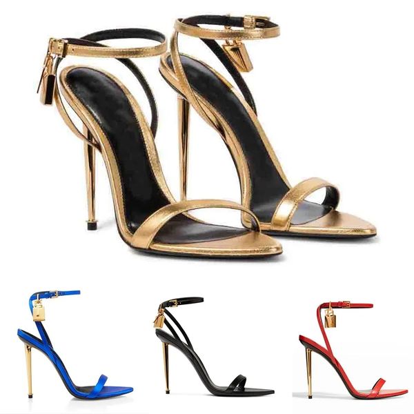 luxury sandal high heels lock strap shoe woman shoes padlock sandals genuin leather pointy ankle straps gold heel pointed toe nappa leathers, Black
luxury sandal high heels lock strap shoe woman shoes padlock sandals genuin leather pointy ankle straps gold heel pointed toe nappa leathers, Black