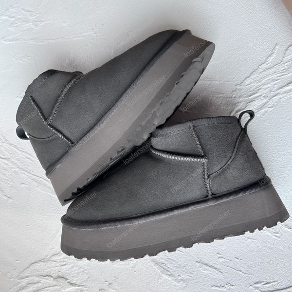 54mini thick sole ultra mini platform boot designer woman winter ankle australia snow boots thick bottom real leather warm fluffy booties wi, Black
54mini thick sole ultra mini platform boot designer woman winter ankle australia snow boots thick bottom real leather warm fluffy booties wi, Black