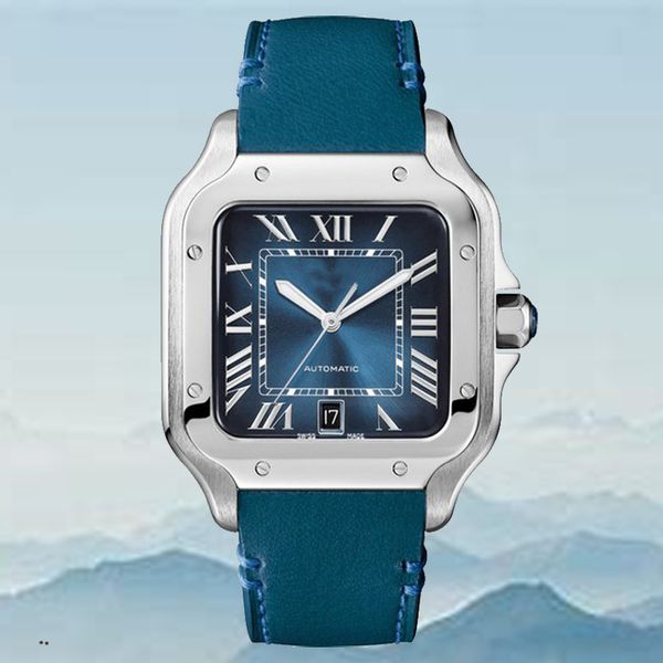 square tank mens watches 39mm 904l stainless steel mechanical watches case bracelet fashion date watch male lady 35mm watch montre de luxe w, Slivery;brown
square tank mens watches 39mm 904l stainless steel mechanical watches case bracelet fashion date watch male lady 35mm watch montre de luxe w, Slivery;brown