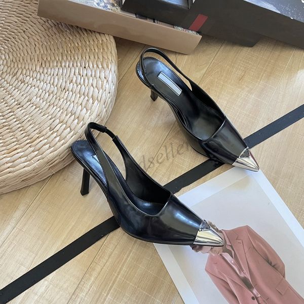 designer patent sandals cat heels pointed shoes triangle buckle women's summer new fashion baotou shallow mouth women's pumps, Black
designer patent sandals cat heels pointed shoes triangle buckle women's summer new fashion baotou shallow mouth women's pumps, Black