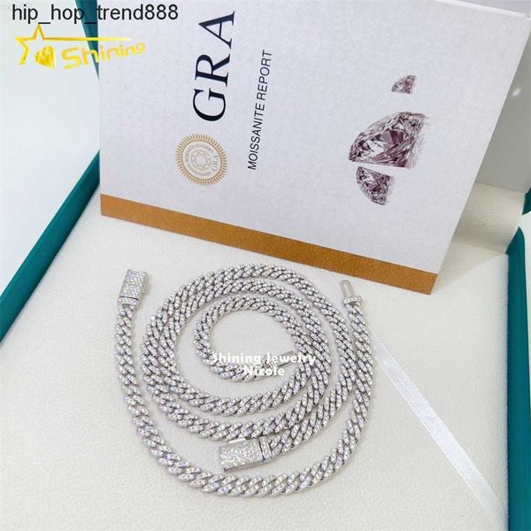 925 silver bracelet 6mm necklace vvs diamond hip hop cuban chain men women street jewelry
925 silver bracelet 6mm necklace vvs diamond hip hop cuban chain men women street jewelry