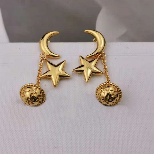 new designed triomphe arch gold star bell peadant earrings in brass women ear studs designer jewelry ce line901190, Golden;silver
new designed triomphe arch gold star bell peadant earrings in brass women ear studs designer jewelry ce line901190, Golden;silver