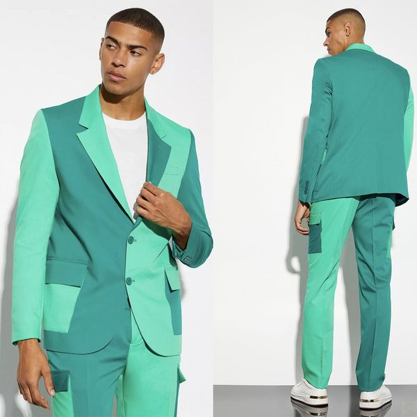 handmade men wedding tuxedos green color matching peaked lapel outfits business formal wear jacket sets 2 pieces, Black;gray
handmade men wedding tuxedos green color matching peaked lapel outfits business formal wear jacket sets 2 pieces, Black;gray