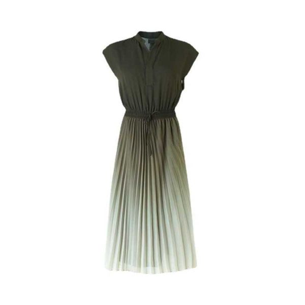 elegant pleats tapering elastic waist dress new style for women in spring and summer, Black;gray
elegant pleats tapering elastic waist dress new style for women in spring and summer, Black;gray
