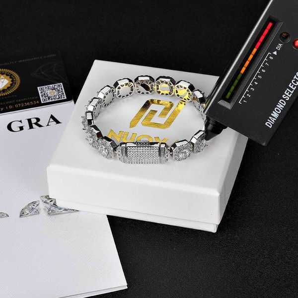 hip hop jewelry rock sugar bracelet mosang diamond 925 silver bracelet fashion brand personalized men's bracelet, Black
hip hop jewelry rock sugar bracelet mosang diamond 925 silver bracelet fashion brand personalized men's bracelet, Black