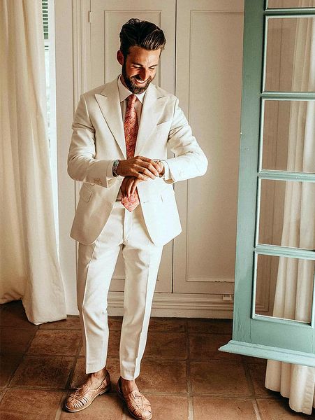 boho men suits wedding tuxedos ivory two pieces 2 buttons groom wear chic trim fit prom blazer special occasion wear, Black;gray
boho men suits wedding tuxedos ivory two pieces 2 buttons groom wear chic trim fit prom blazer special occasion wear, Black;gray