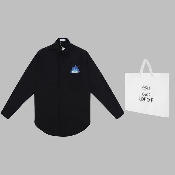 mens casual shirts designer woman fashion long sleeve classic embroidery shirt man graphic loose tees breathable clothing 23fw, White;black
mens casual shirts designer woman fashion long sleeve classic embroidery shirt man graphic loose tees breathable clothing 23fw, White;black