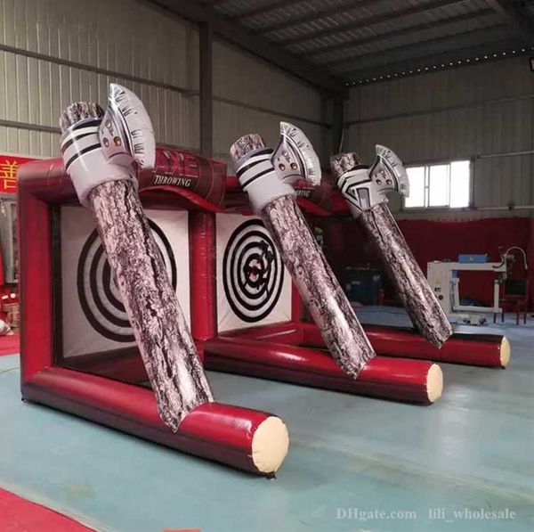4m/5m inflatable bouncers toys double shoot game inflatable axe throwing football soccer shooting board with air blower and axes dhl
4m/5m inflatable bouncers toys double shoot game inflatable axe throwing football soccer shooting board with air blower and axes dhl