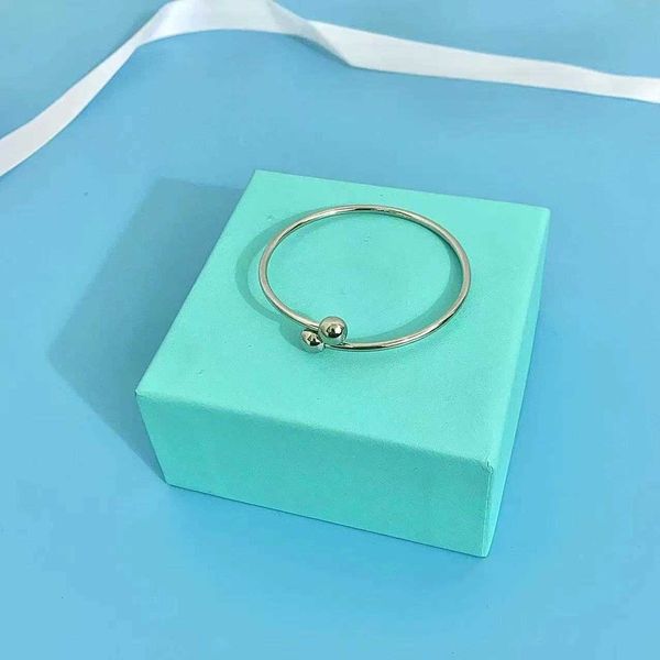 high version tiffay s925 sterling silver bracelet hardwear series round ball open fashion simple temperament versatile g3tn, Black
high version tiffay s925 sterling silver bracelet hardwear series round ball open fashion simple temperament versatile g3tn, Black