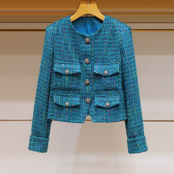 women's jackets autumn winter woman jacket vintage luxury tweed coat female elegant ladies single-breasted woolen outwear 2023, Black;brown
women's jackets autumn winter woman jacket vintage luxury tweed coat female elegant ladies single-breasted woolen outwear 2023, Black;brown